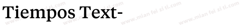 Tiempos Text字体转换